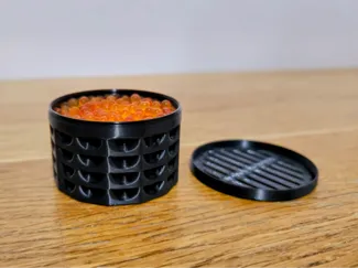 Vase Mode Silica Beads Container with Snap Lid