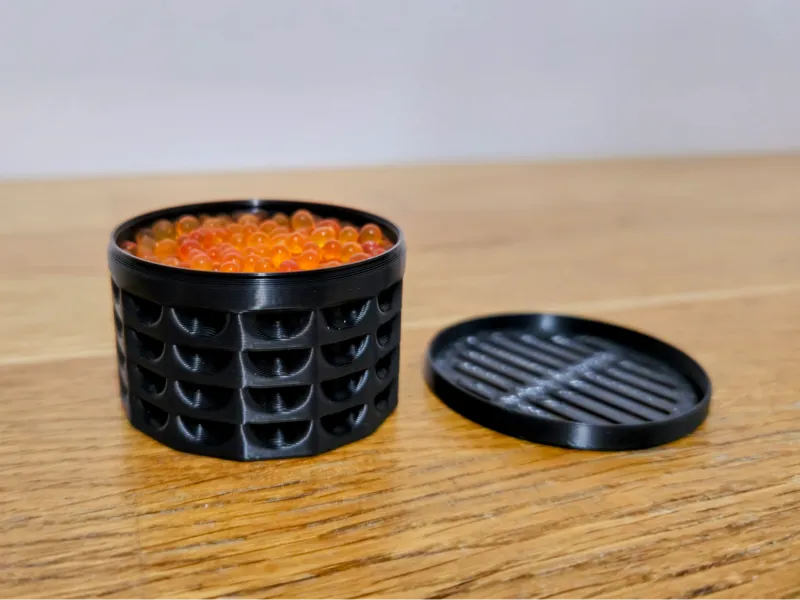 Vase Mode Silica Beads Container with Snap Lid