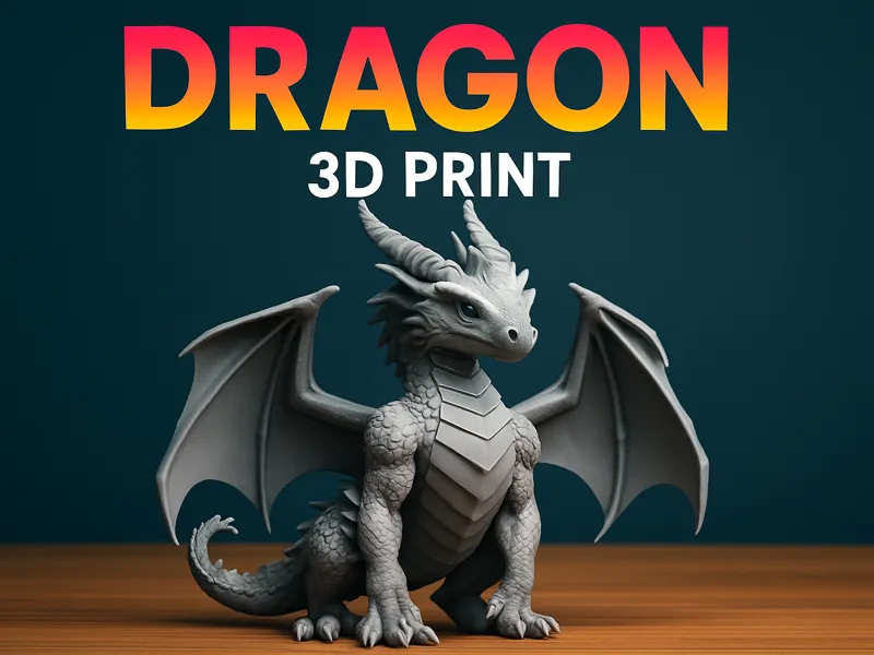 MiniDragon – Stylischer 3D-Print für Fantasy-Fans