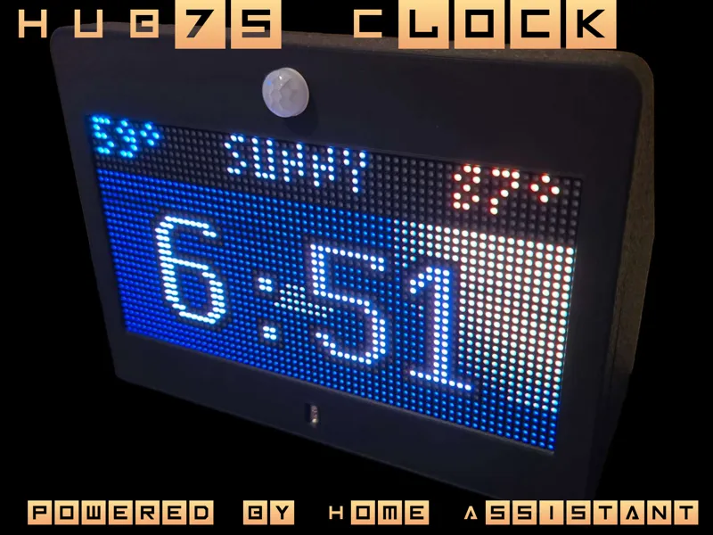 64x32 HUB75 Matrix Display Clock
