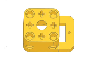 Brick Model Servo SG90 Mount with Servo Saver