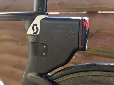 Scott Plasma 20 tool box with Garmin Varia mount