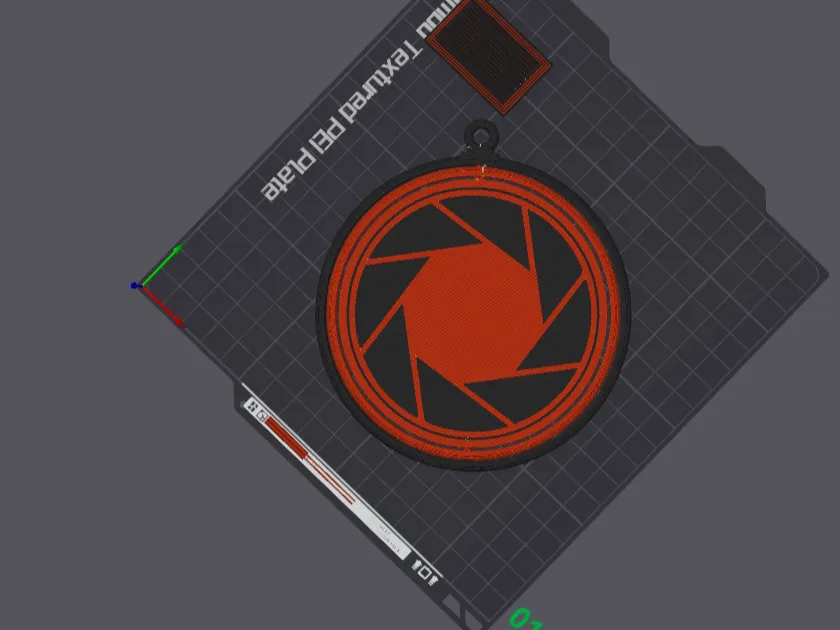 Bauble Camera Aperture science bauble by foxtrot - MakerWorld