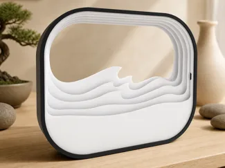 Layered wave sculpture