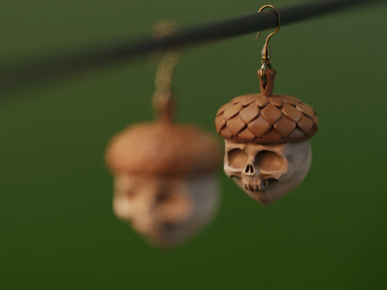 Bad Nuts - Acorn Dangling Earrings view 4