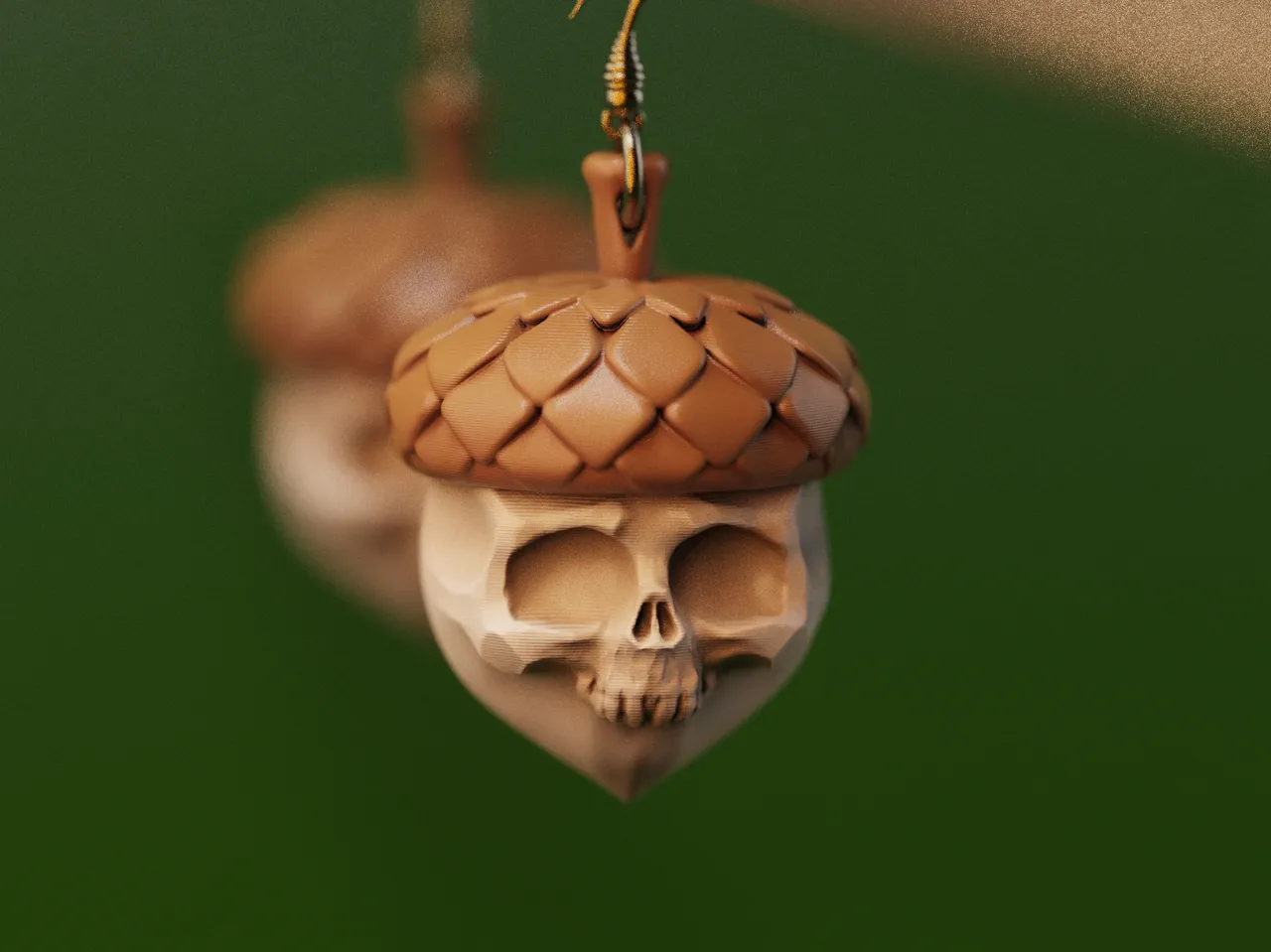 Bad Nuts - Acorn Dangling Earrings view 2