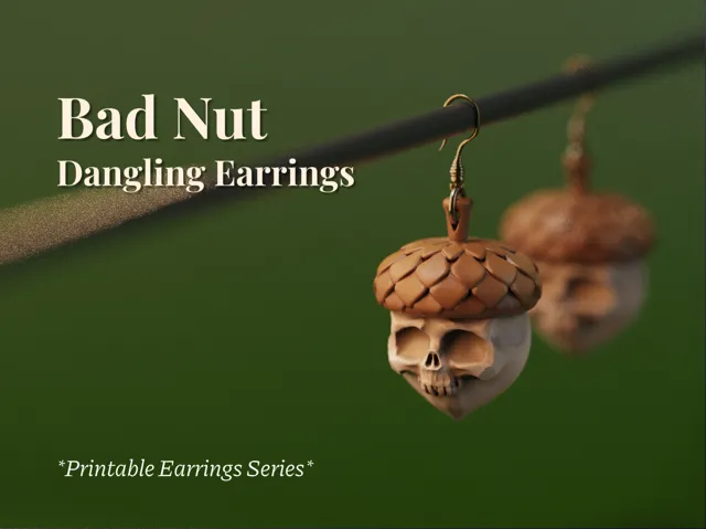 Bad Nuts - Acorn Dangling Earrings