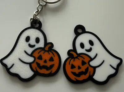Halloween Friendly Ghost Keychain