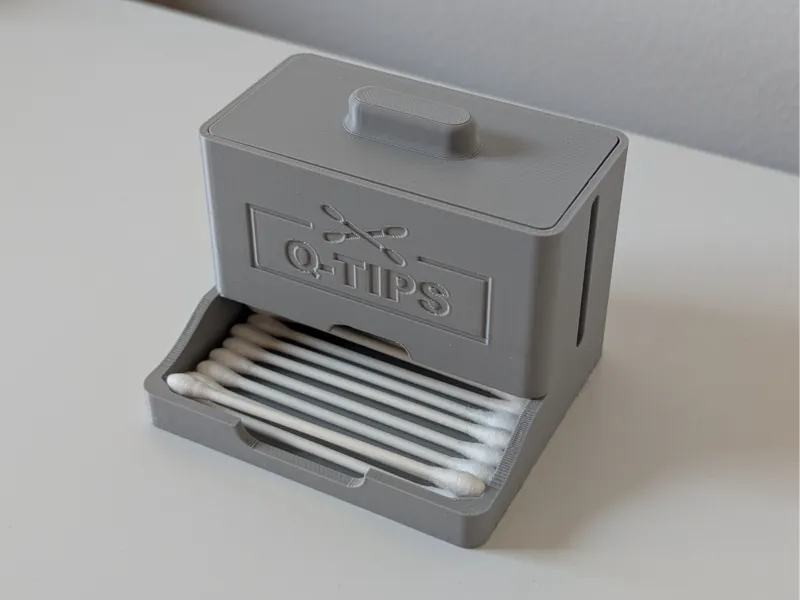 Q-Tips Dispenser Box Holder