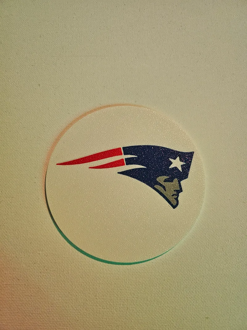 New England Patriots Coaster / Disc Golf Mini