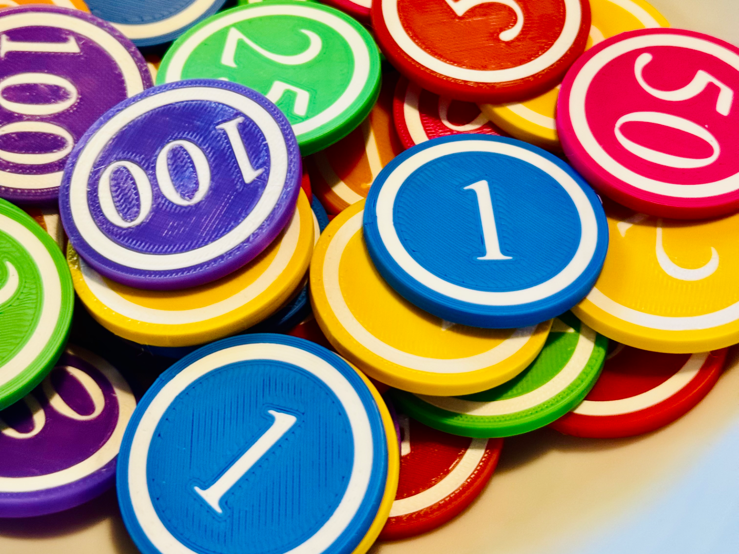 Basic Numbered Currency Tokens