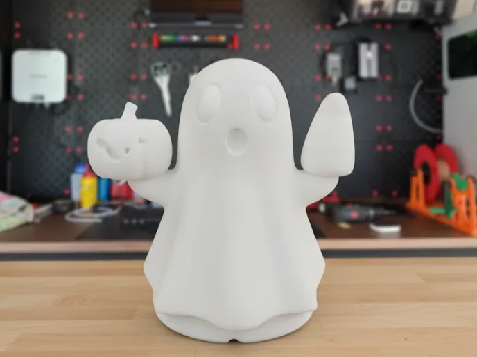Cute Ghost with pumpkin