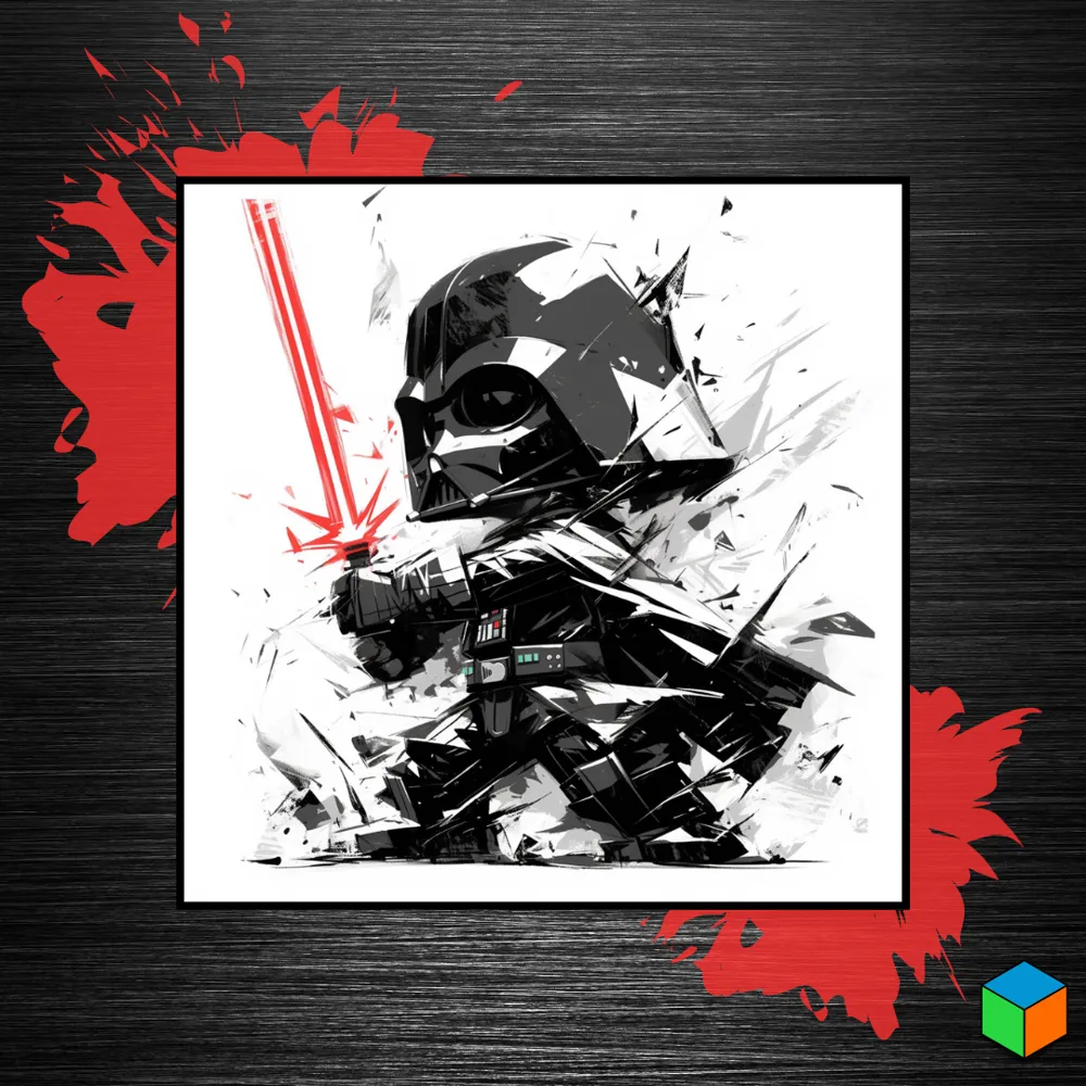 Chibi Darth Vader Hueforge Poster | The Dark Side - Free 3D Print Model ...