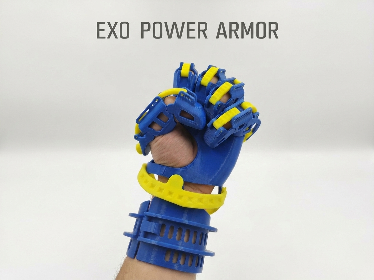Cybernetic Exoskeleton Power Armor Glove