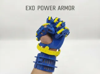Cybernetic Exoskeleton Power Armor Glove