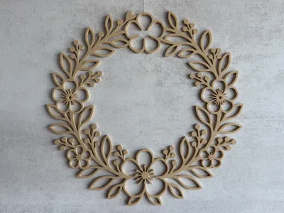 Floral wreath and door wreath for door and window
