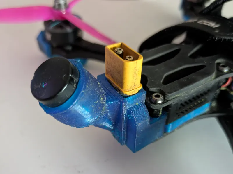 24mm DJI O3 stubby antenna mount with XT60