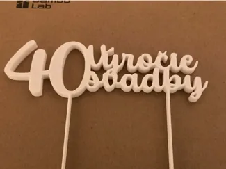 40 výročie svatby cake topper