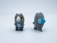 Single minifigure in shiny, regular, and 4 color