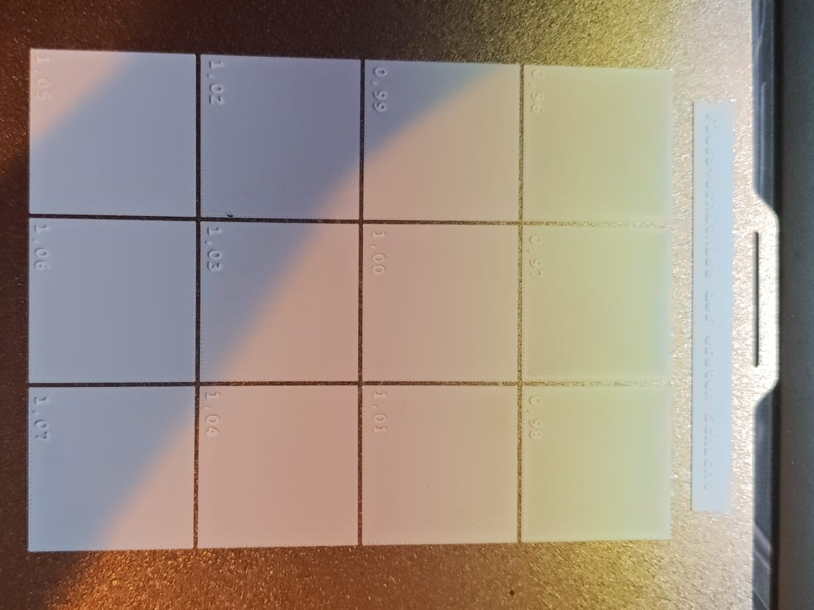 FirstLayer Kalibrierung / Flowkalibrierungtest