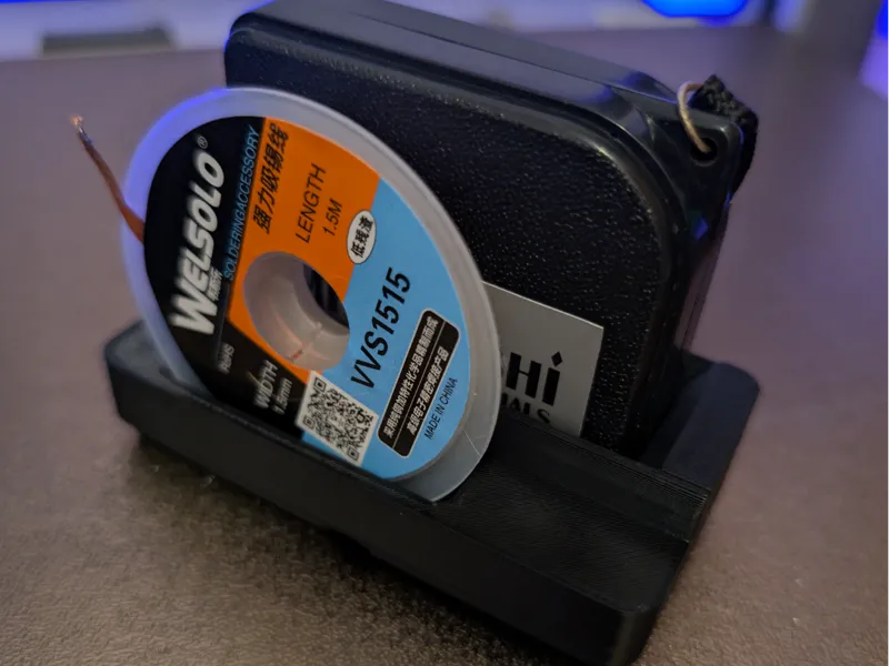 Gridfinity Tape Measure and Solder wick holder