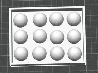 Round ice silicone mold