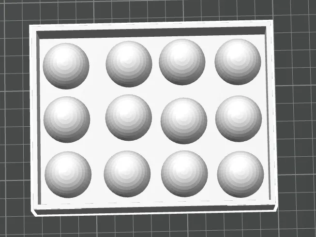 Round ice silicone mold