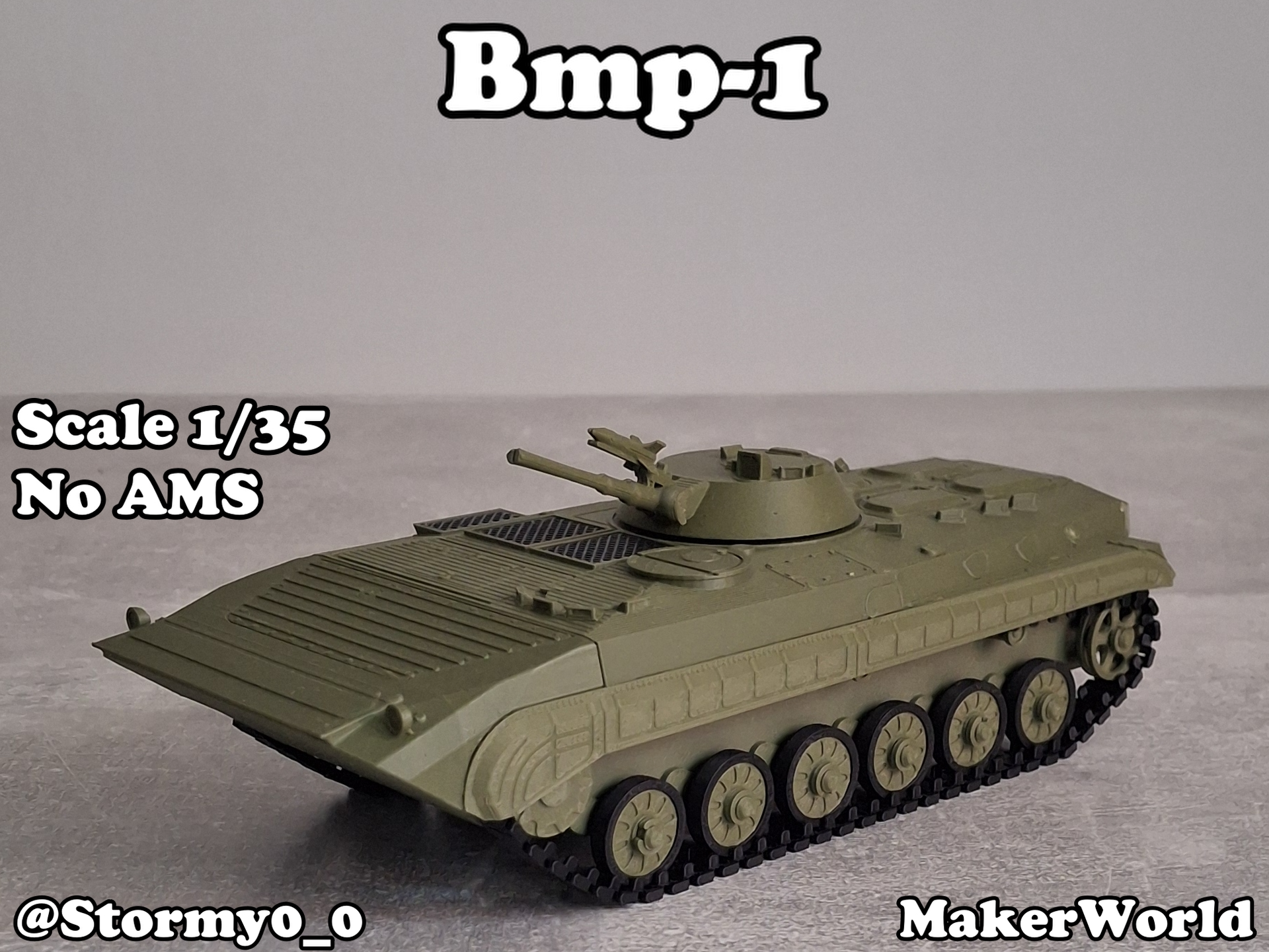 Bmp-1 || 1/35 Fully 3d Printed Model - 1