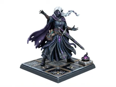 Modelo para impresión 3D: Shadester - Female Drow Sorcerer — referencia de MakerWorld