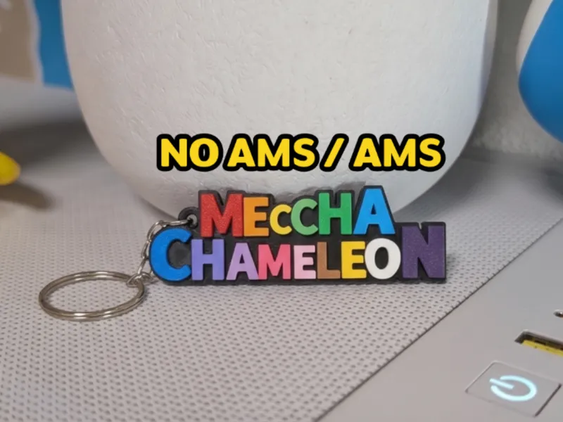 Meccha Chameleon Keychain (NO AMS/AMS)