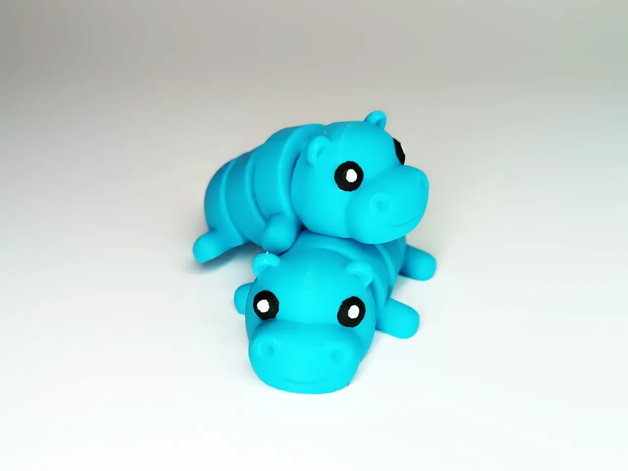 Cute Flexi Pets Hippo (Keychain & Magnet) view 4