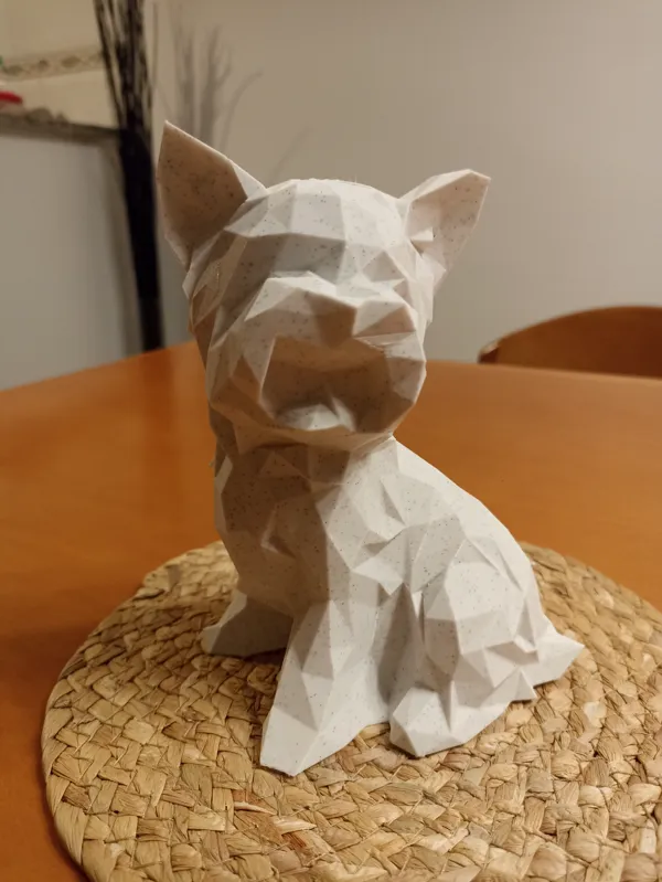 Yorkshire Terrier sans nœud (low poly, sans support)