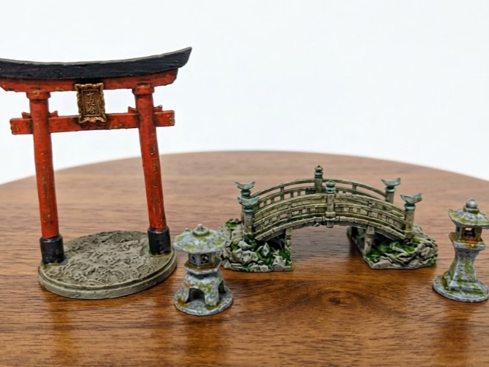DnD Japanese Shinto Shrine terrain miniatures