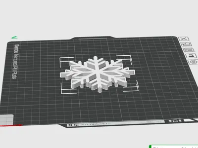 Simple snowflake christmas tree decor