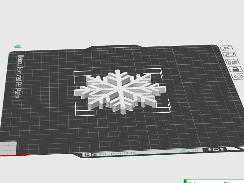Simple snowflake christmas tree decor