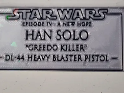 Han Solo Blaster Plate