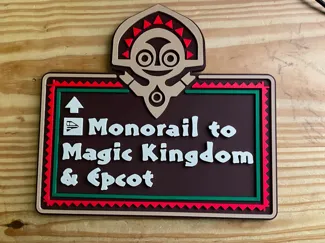 Disney Inspired Polynesian Resort Monorail Sign