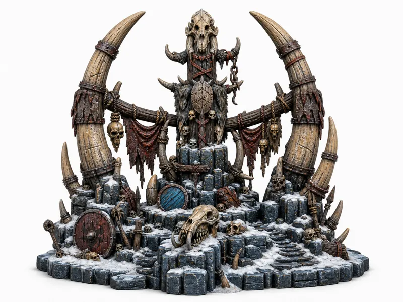 Ogre Trophy Totem - Fantasy Wargame Terrain 