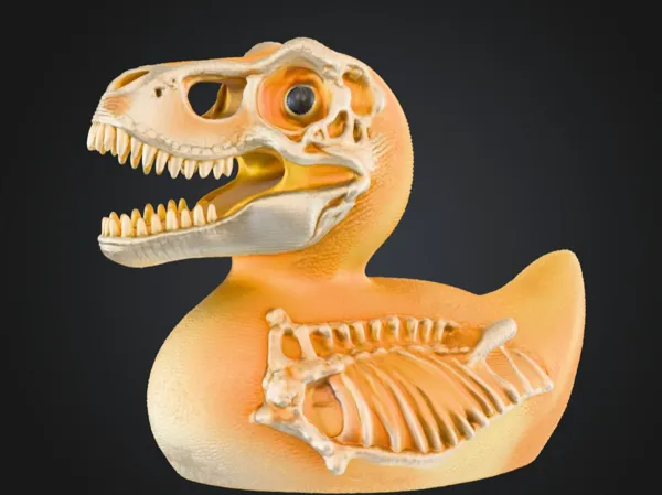 Canard dinosaure pour Jeep