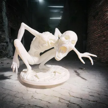 Figura decorativa: SCP-096 The Shy Guy Horror Monster Statue/Figure — vista de referencia 3