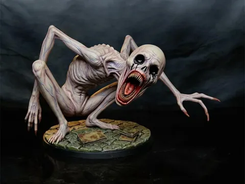 Figura decorativa: SCP-096 The Shy Guy Horror Monster Statue/Figure — referencia de MakerWorld