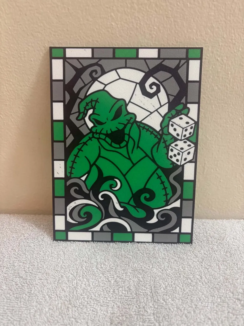4 Color Oogie Boogie Stained Glass AMS Face Down - Free 3D Print Model ...