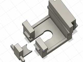 UI Styled Keystone w. Cable Passthrough V2 (Blank)