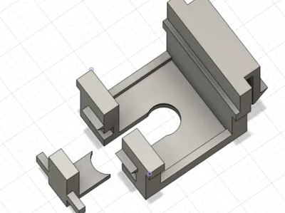 UI Styled Keystone w. Cable Passthrough V2 (Blank)