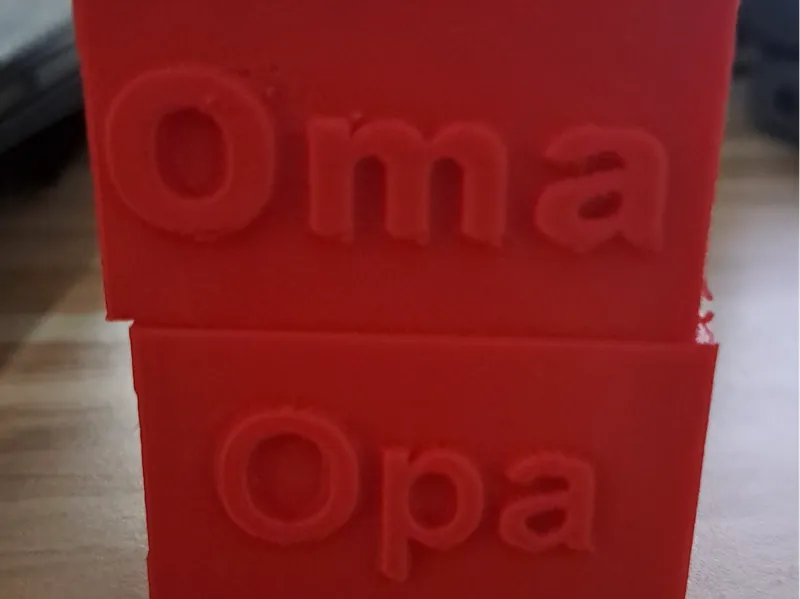 Oma und Opa 2 Schilder