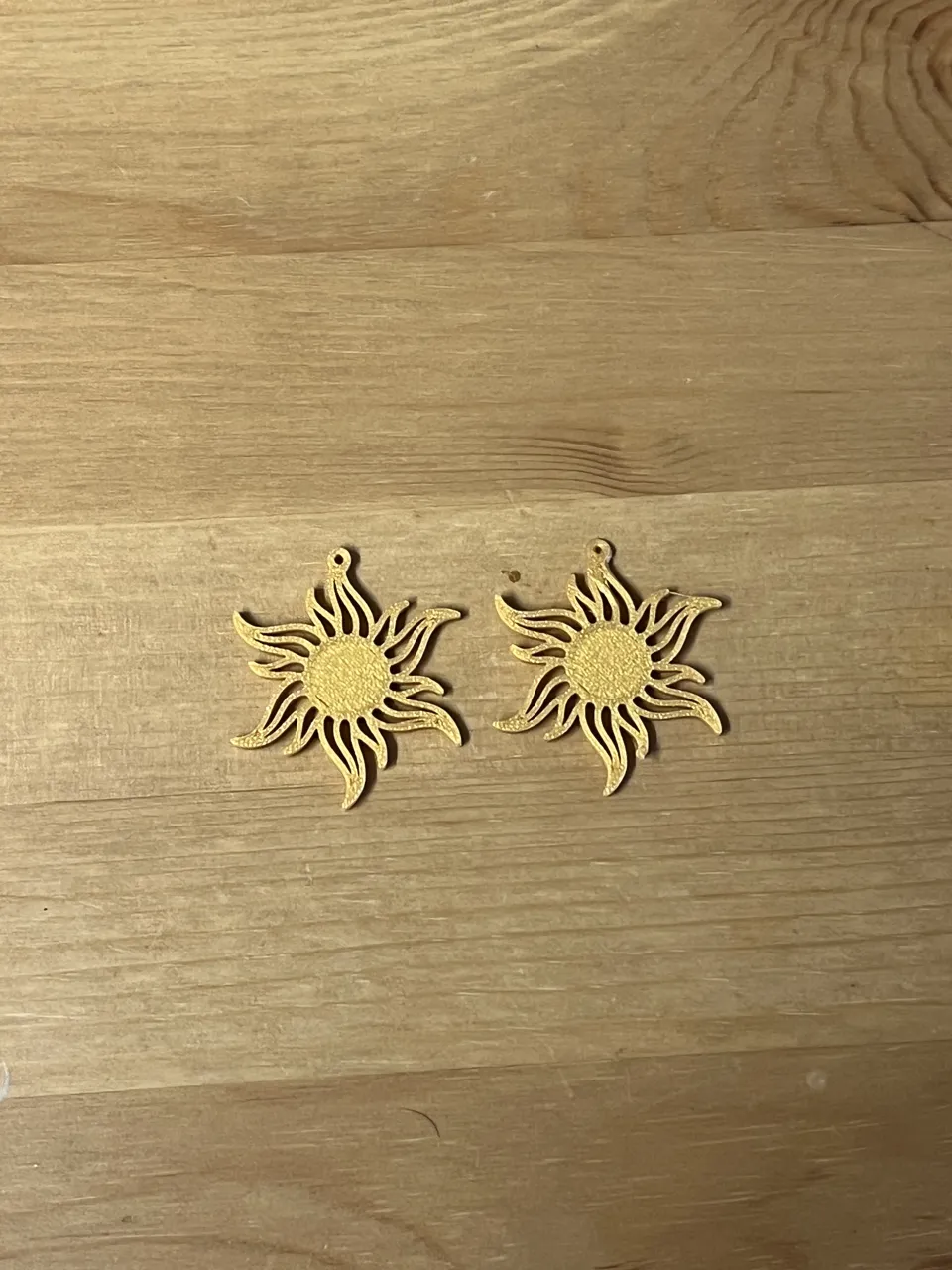 sun earrings view 2