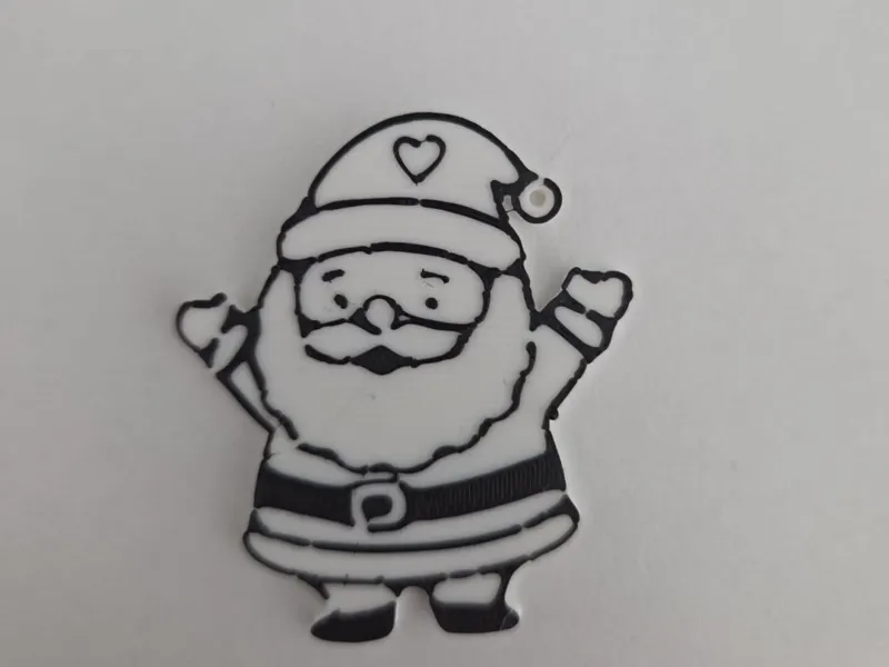 Santa keychain