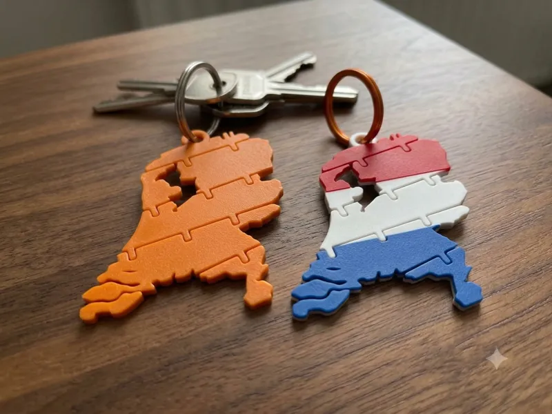 The Netherlands flexi keychain