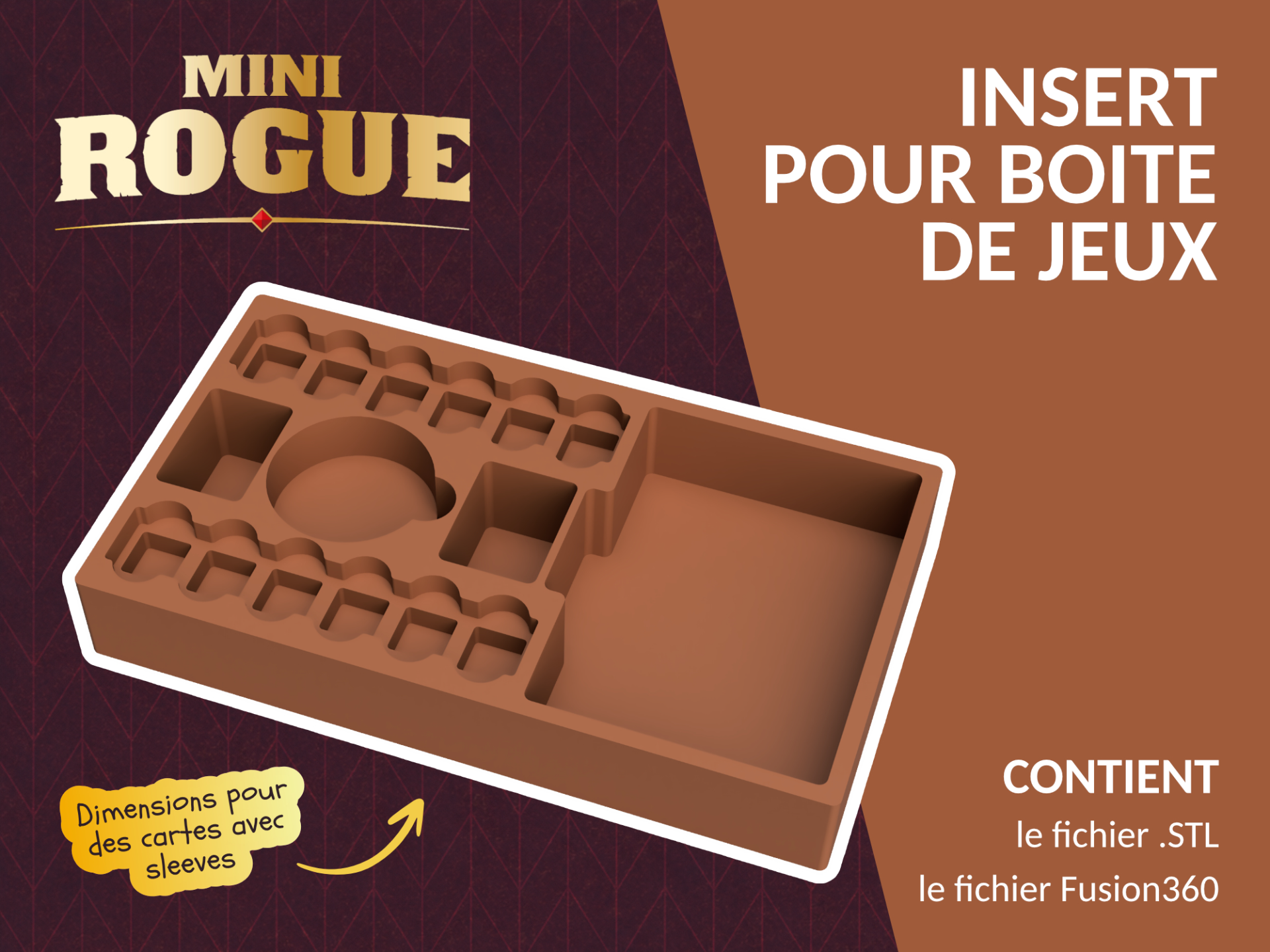 Insert pour jeu de société - Mini Rogue