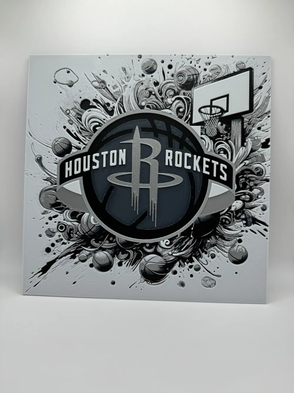 Houston Rockets - NBA Hueforge - Free 3D Print Model - MakerWorld